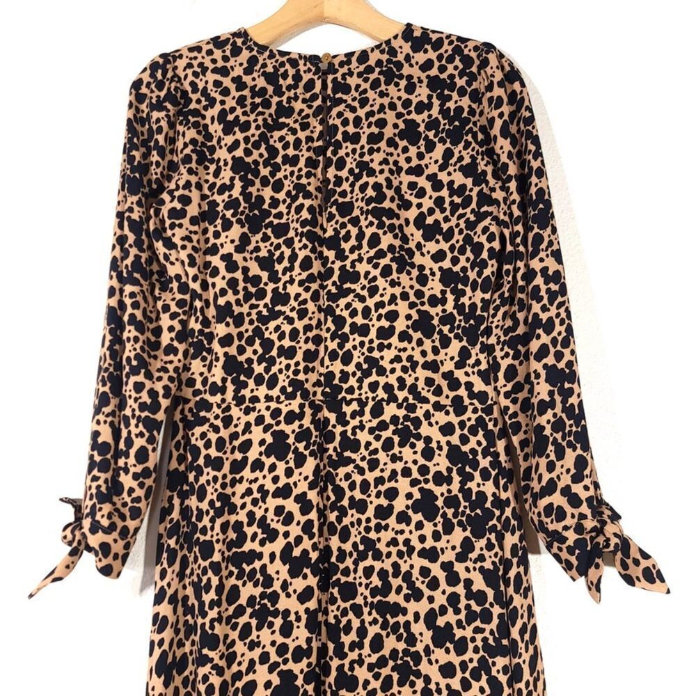 New Reformation Port Leopard Print Midi Dress Bli… - image 8